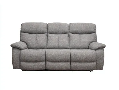 Canapé relax 3 places en tissu 215x95x105 cm - Gris - Design contemporain pour salon-Raridadecor