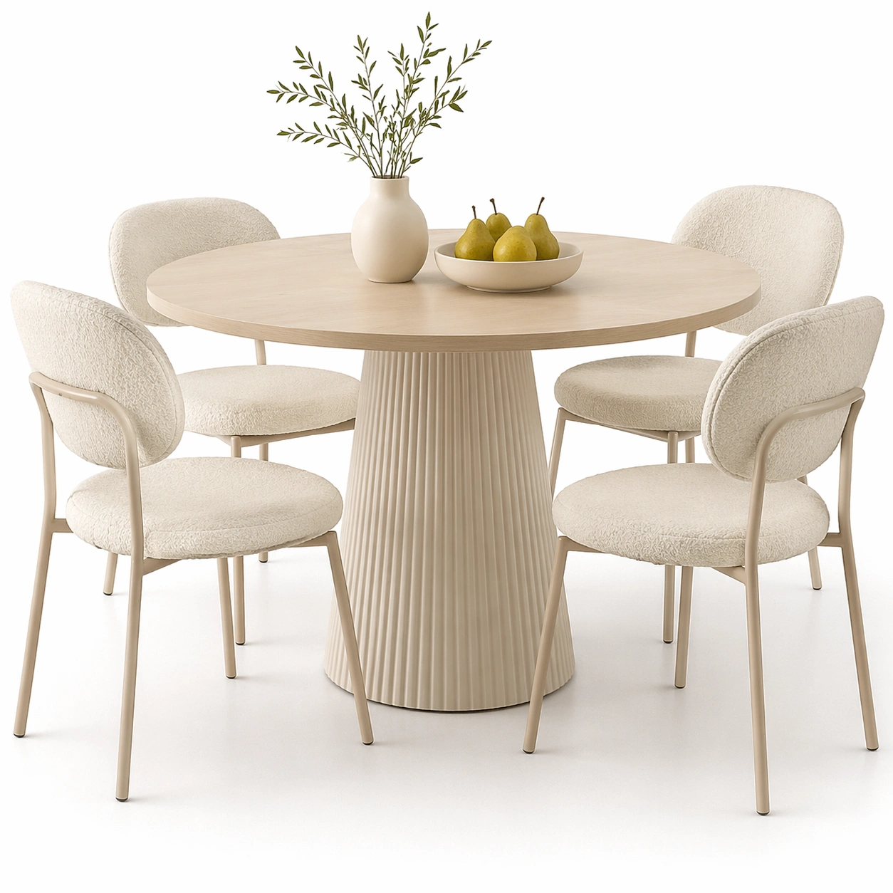 Esstisch Rund Beige-trivlora