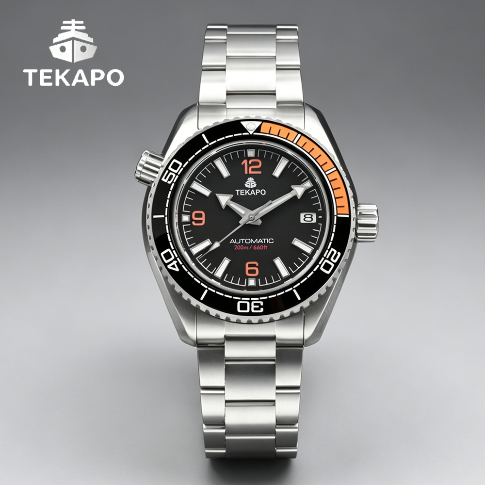 TEKAPO Brand Watch T5 Titanium material automatic mechanical watch Black