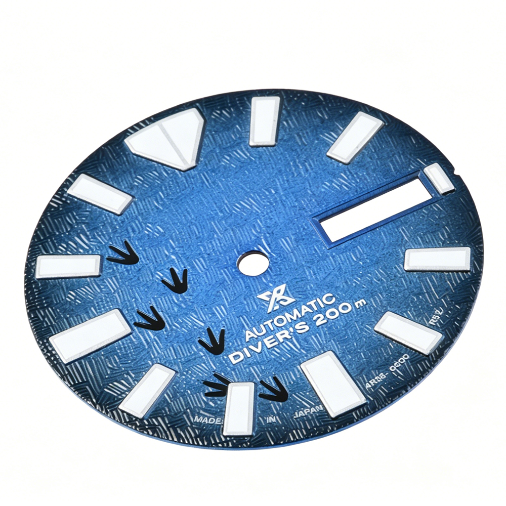 064 Dial Dual Calendar Dial C3 Green Light 28.5mm Customized S