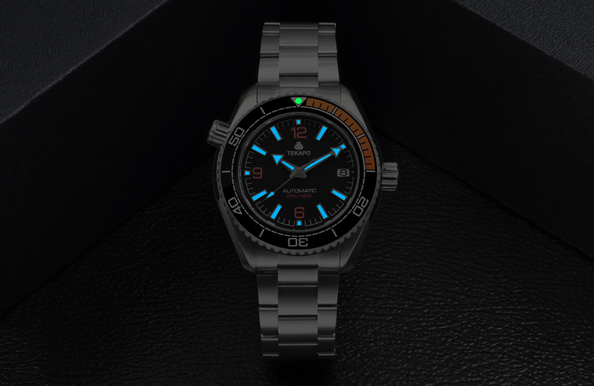 TEKAPO Brand Watch T5 Titanium material automatic mechanical watch Black