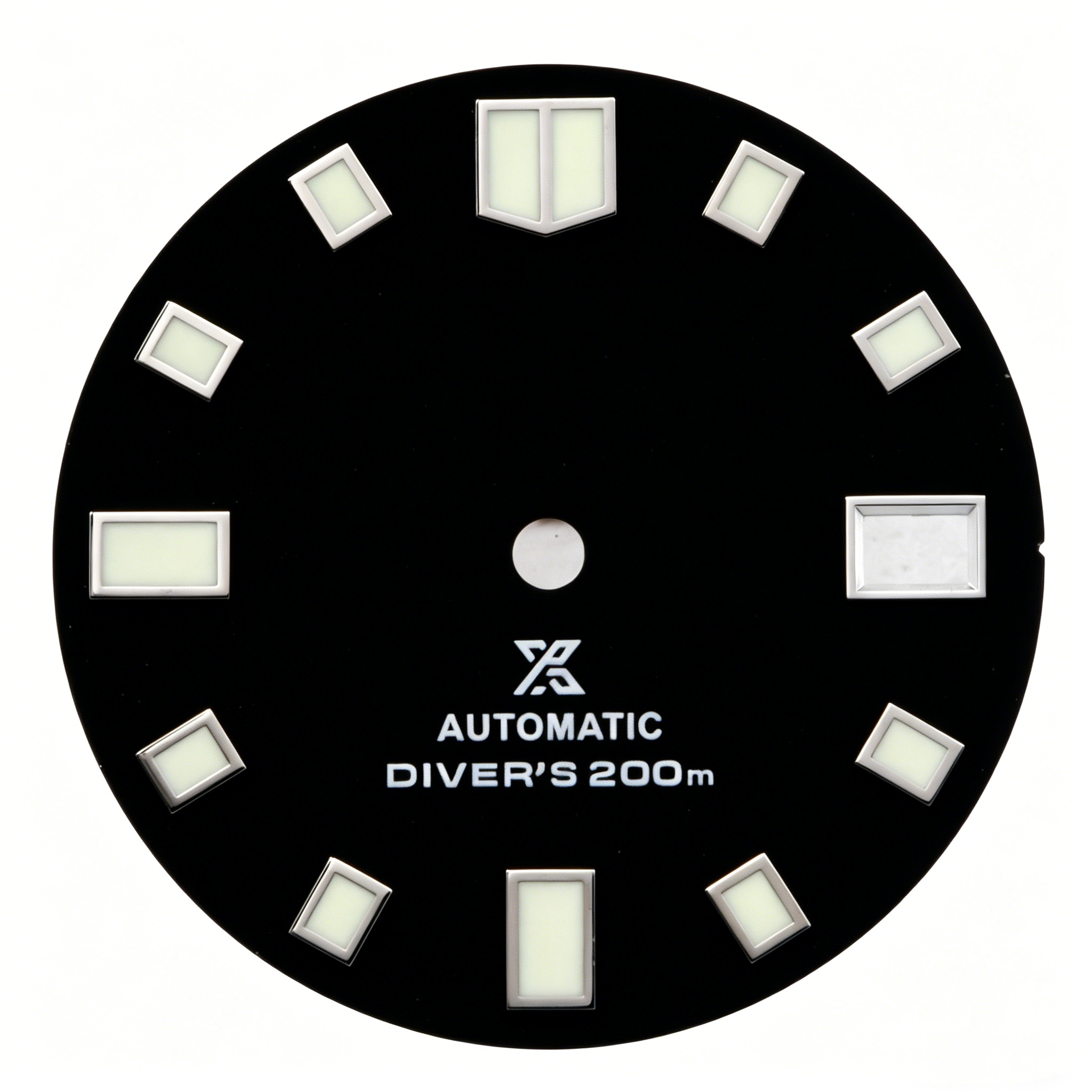 高品质-方钉字面28.5mm-6105鲍鱼表盘-3.8点位置表冠超级C3绿光
