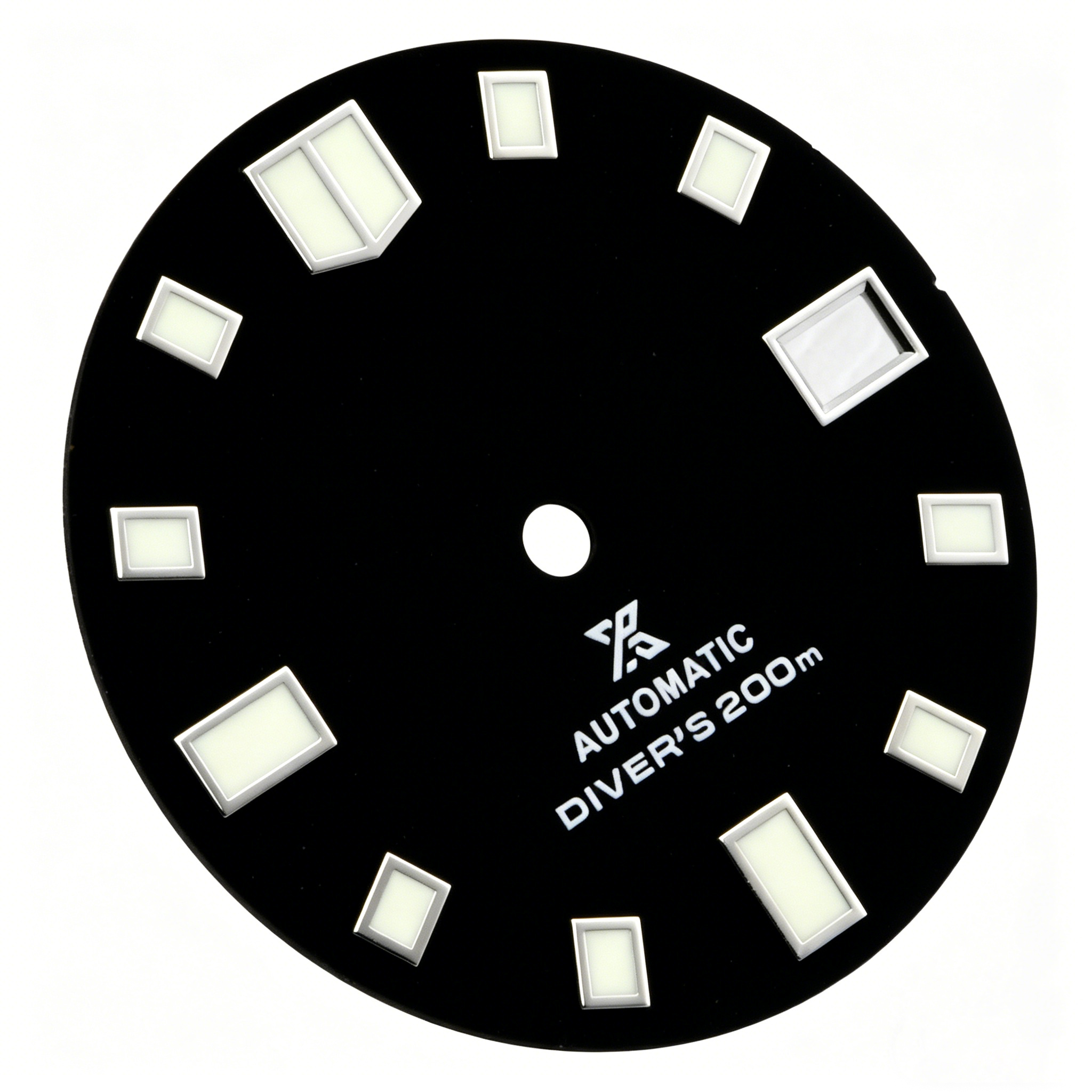 高品质-方钉字面28.5mm-6105鲍鱼表盘-3.8点位置表冠超级C3绿光