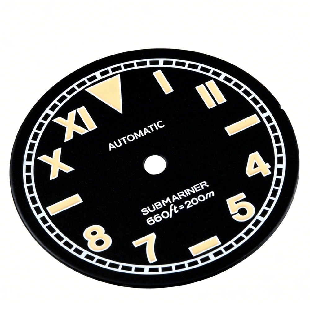 055 Dial C3 Green Luminous 28.5mm Suitable for 3/3.8/4.2 o'clock Watch Handle NH35/36 Movement