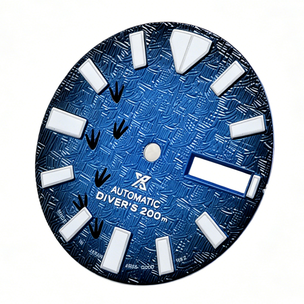 064 Dial Dual Calendar Dial C3 Green Light 28.5mm Customized S
