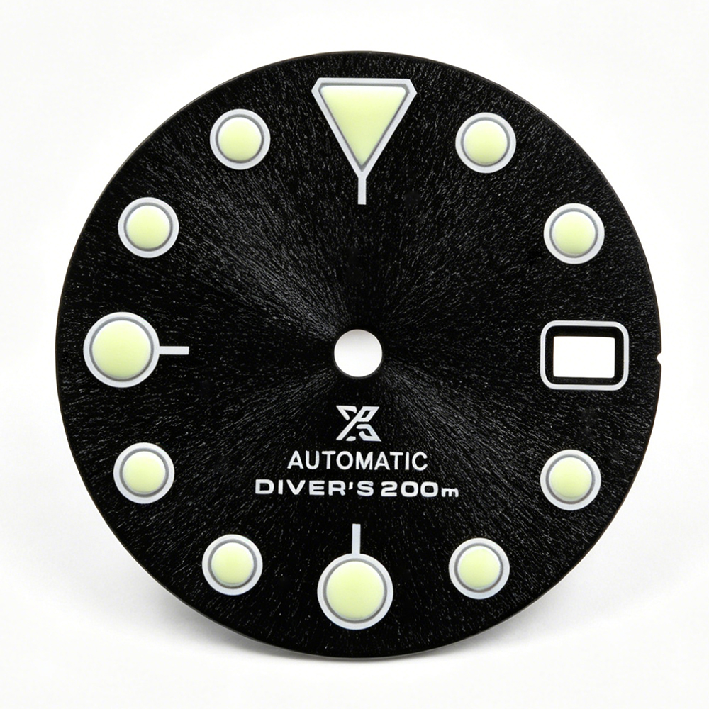 039 Dial C3 Green Luminous 28.5mm Suitable for 3/3.8/4.2 o'clock Watch Handle NH35/36 Movement