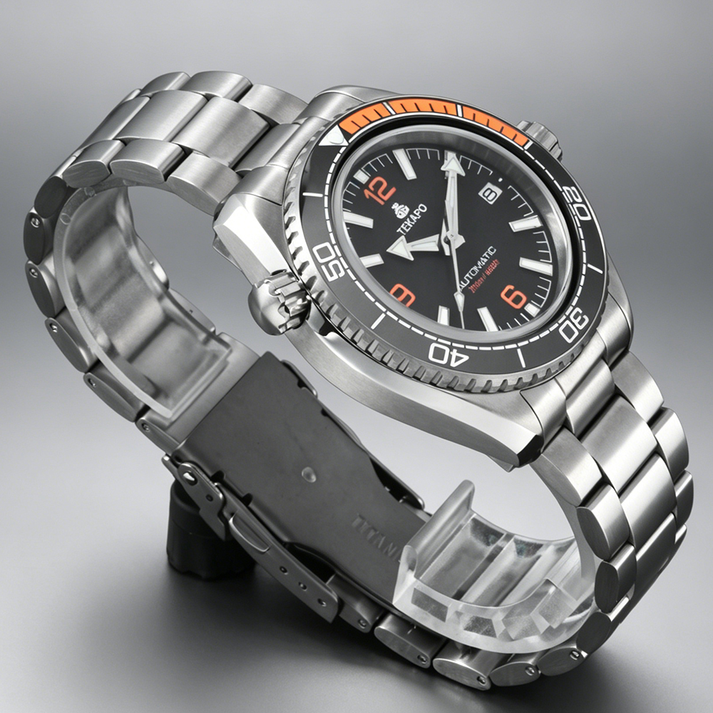 TEKAPO Brand Watch T5 Titanium material automatic mechanical watch Black