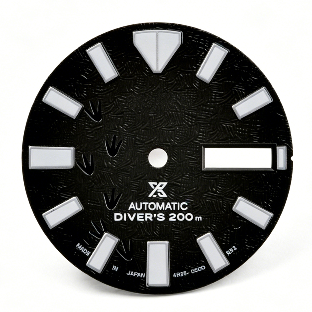 064 Dial Dual Calendar Dial C3 Green Light 28.5mm Customized S