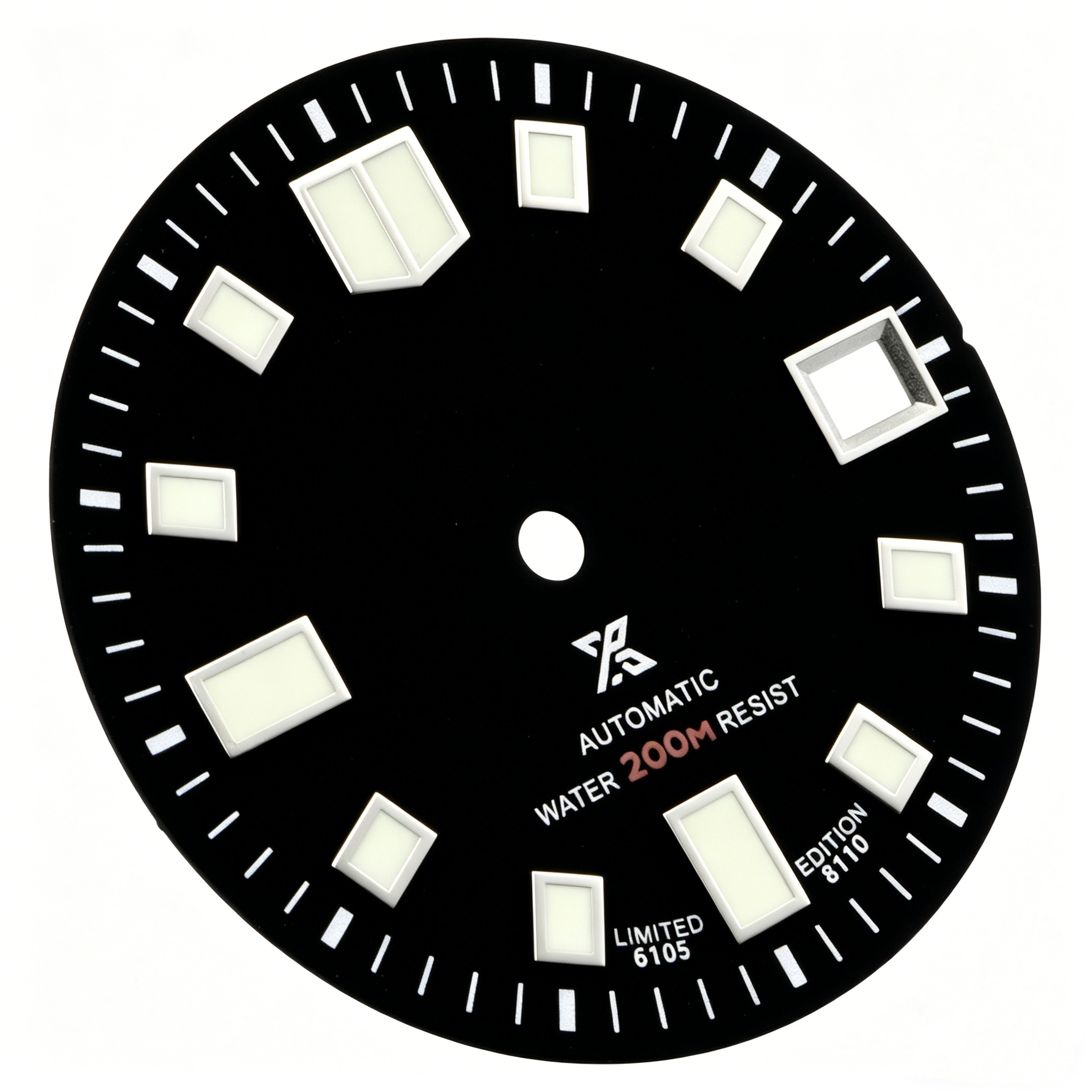 032 dial classic 6105 dial 4.2 o'clock position crown super C3 green light 28.5MM customized s