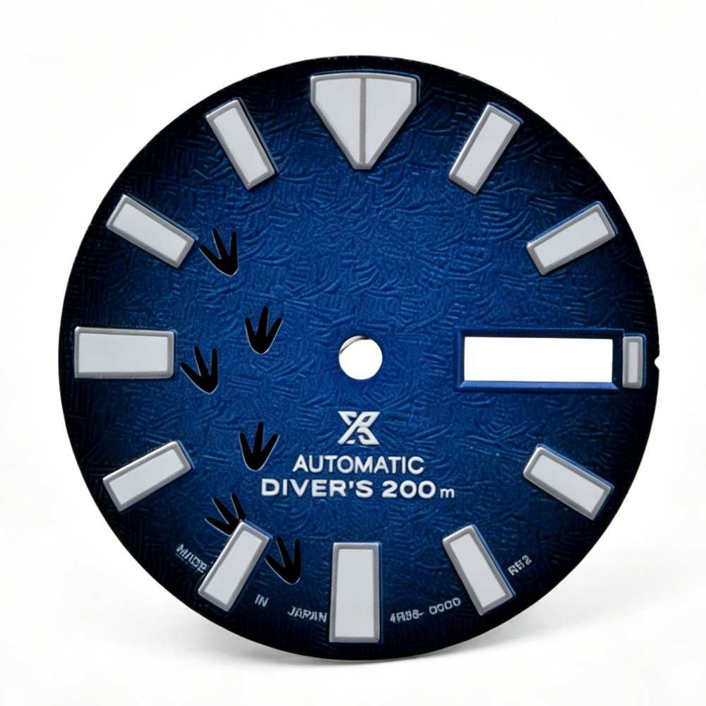 064 Dial Dual Calendar Dial C3 Green Light 28.5mm Customized S
