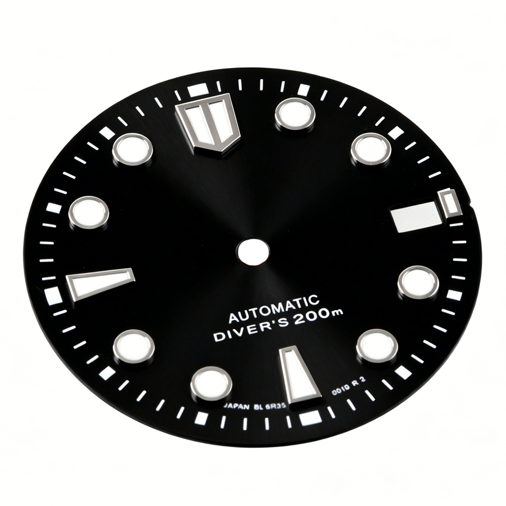 060 Dial 28.5mm Suitable for 3/3.8 o'clock Watch Case NH35/36 Movement Metal S    