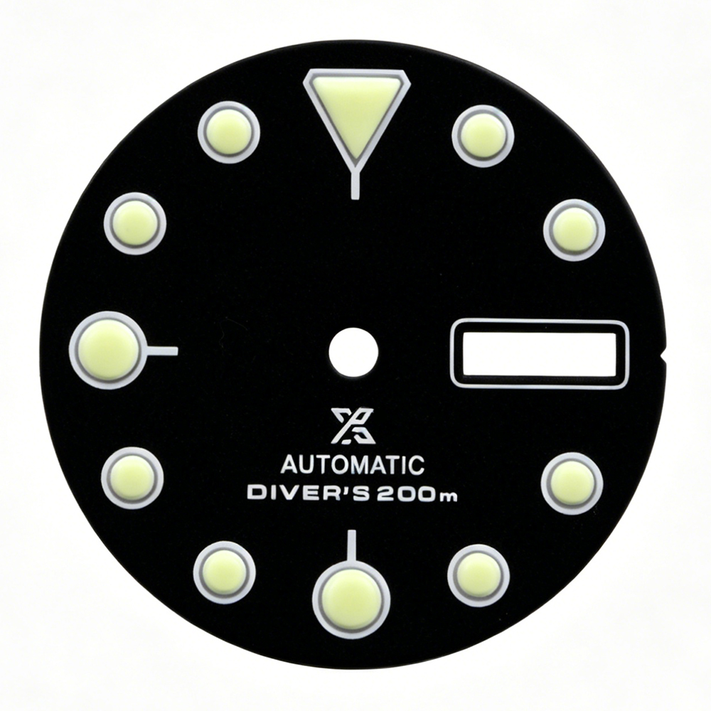 039 Dial C3 Green Luminous 28.5mm Suitable for 3/3.8/4.2 o'clock Watch Handle NH35/36 Movement
