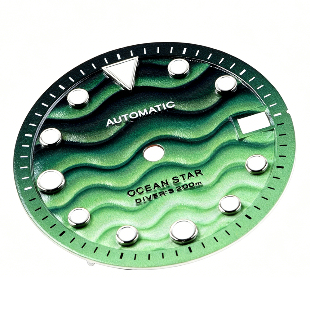 043 Dial C3 Green Luminous 28.5mm Suitable for 3/3.8/4.2 o'clock Watch Handle NH35/36 Movement