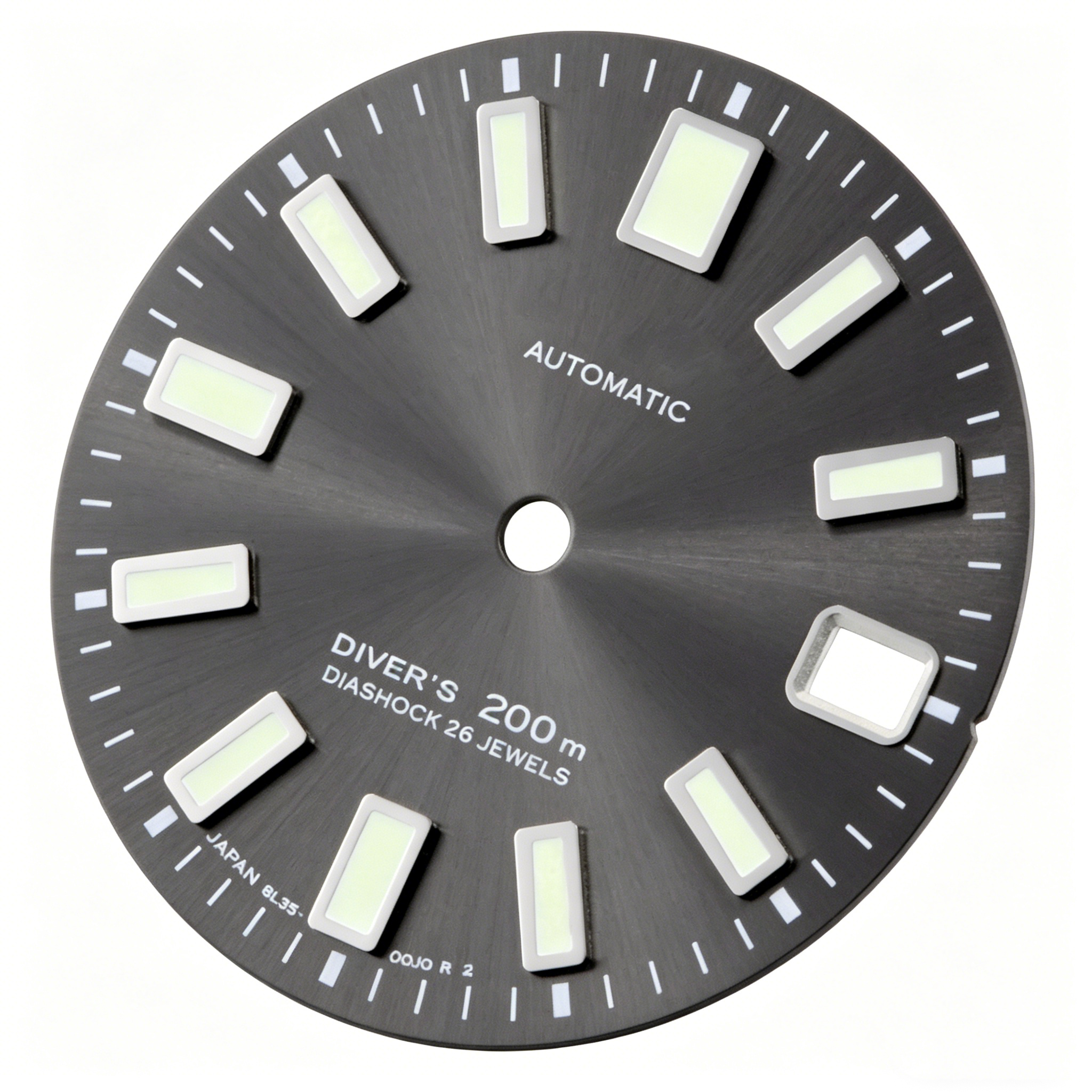 爆款太阳纹灰色28.5mm-62MAS元祖表盘3点/3.8点位置表冠超级C3绿光