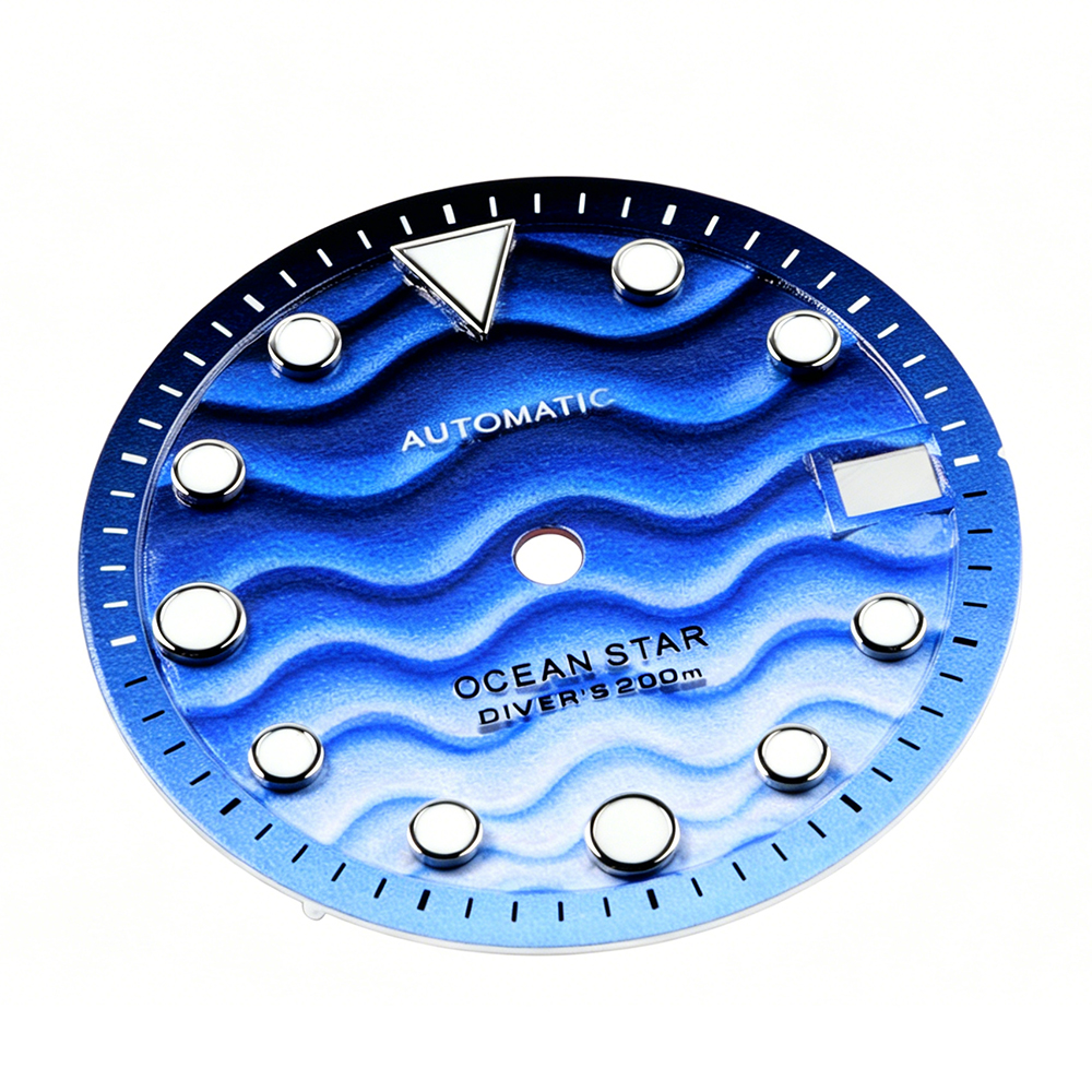 043 Dial C3 Green Luminous 28.5mm Suitable for 3/3.8/4.2 o'clock Watch Handle NH35/36 Movement