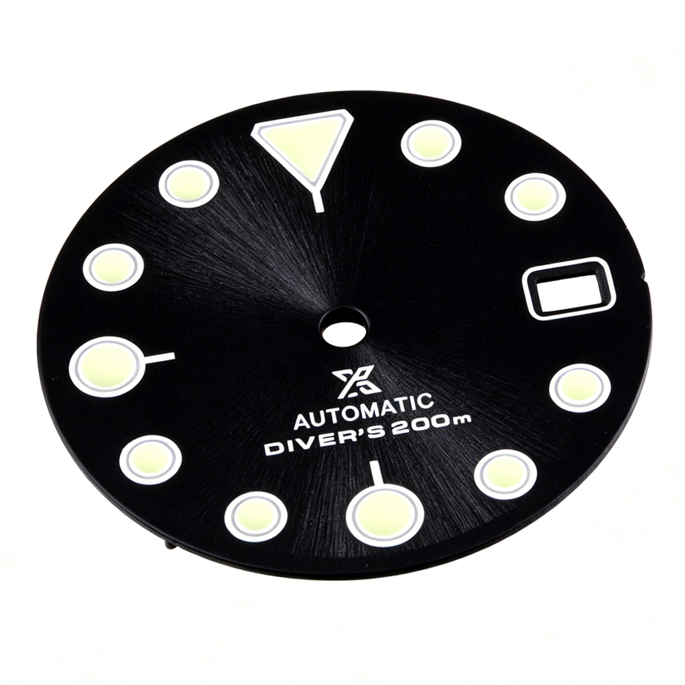 039 Dial C3 Green Luminous 28.5mm Suitable for 3/3.8/4.2 o'clock Watch Handle NH35/36 Movement