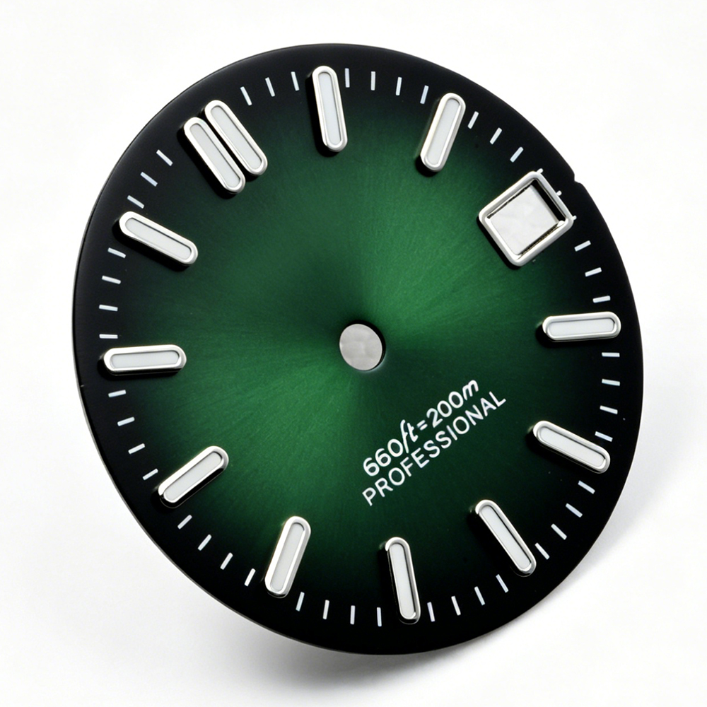 047 Dial C3 Green Luminous 28.5mm Suitable for 3/3.8/4.2 o'clock Watch Handle NH35/36 Movement