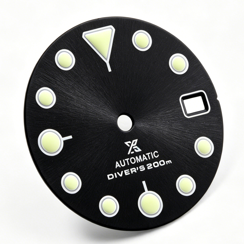 039 Dial C3 Green Luminous 28.5mm Suitable for 3/3.8/4.2 o'clock Watch Handle NH35/36 Movement