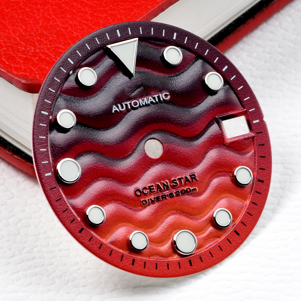 043 Dial C3 Green Luminous 28.5mm Suitable for 3/3.8/4.2 o'clock Watch Handle NH35/36 Movement