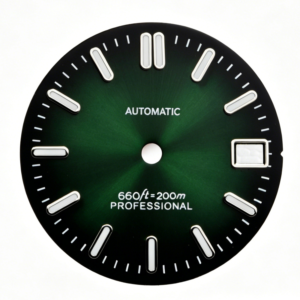 047 Dial C3 Green Luminous 28.5mm Suitable for 3/3.8/4.2 o'clock Watch Handle NH35/36 Movement