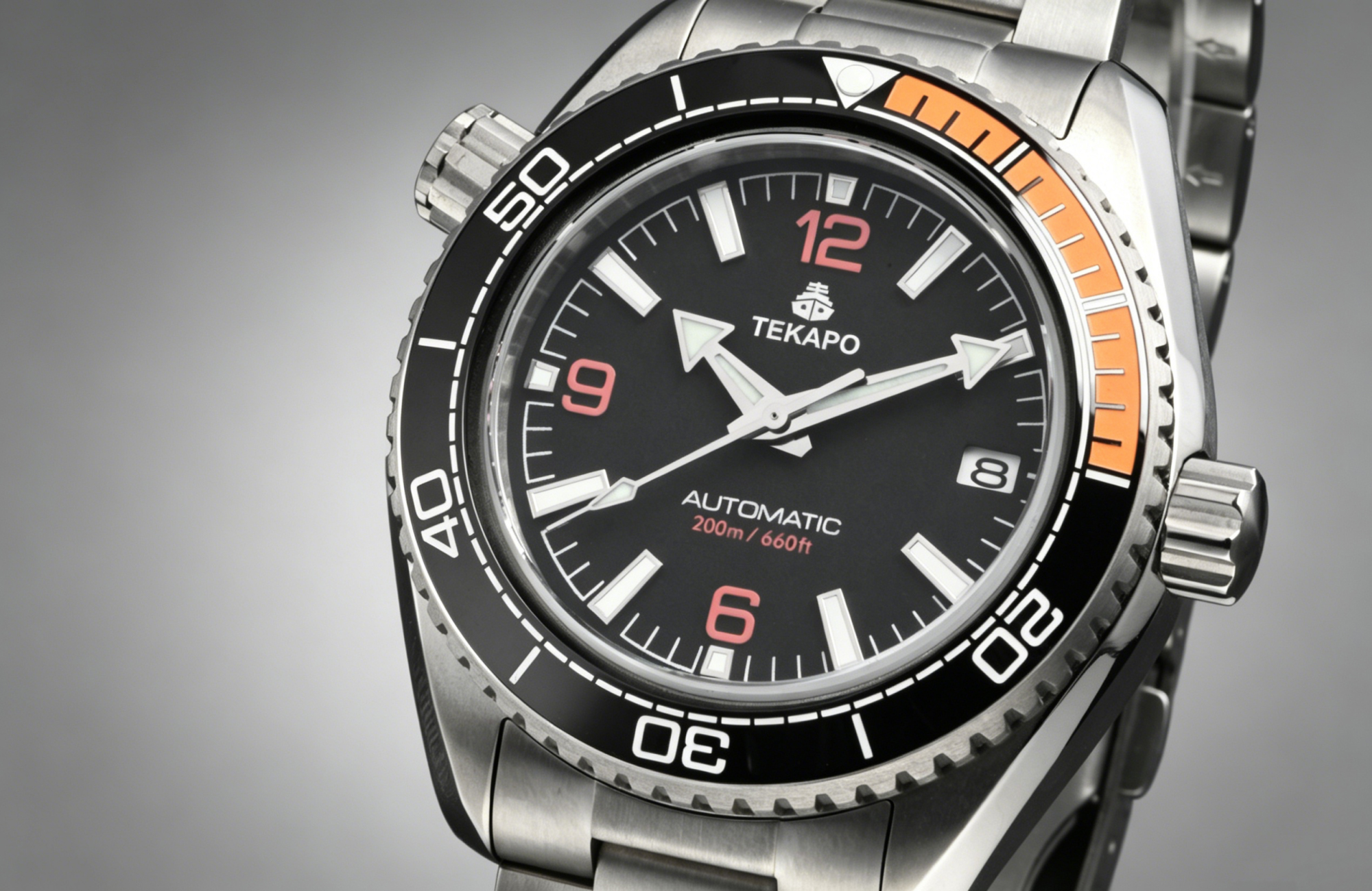 TEKAPO Brand Watch T5 Titanium material automatic mechanical watch Black
