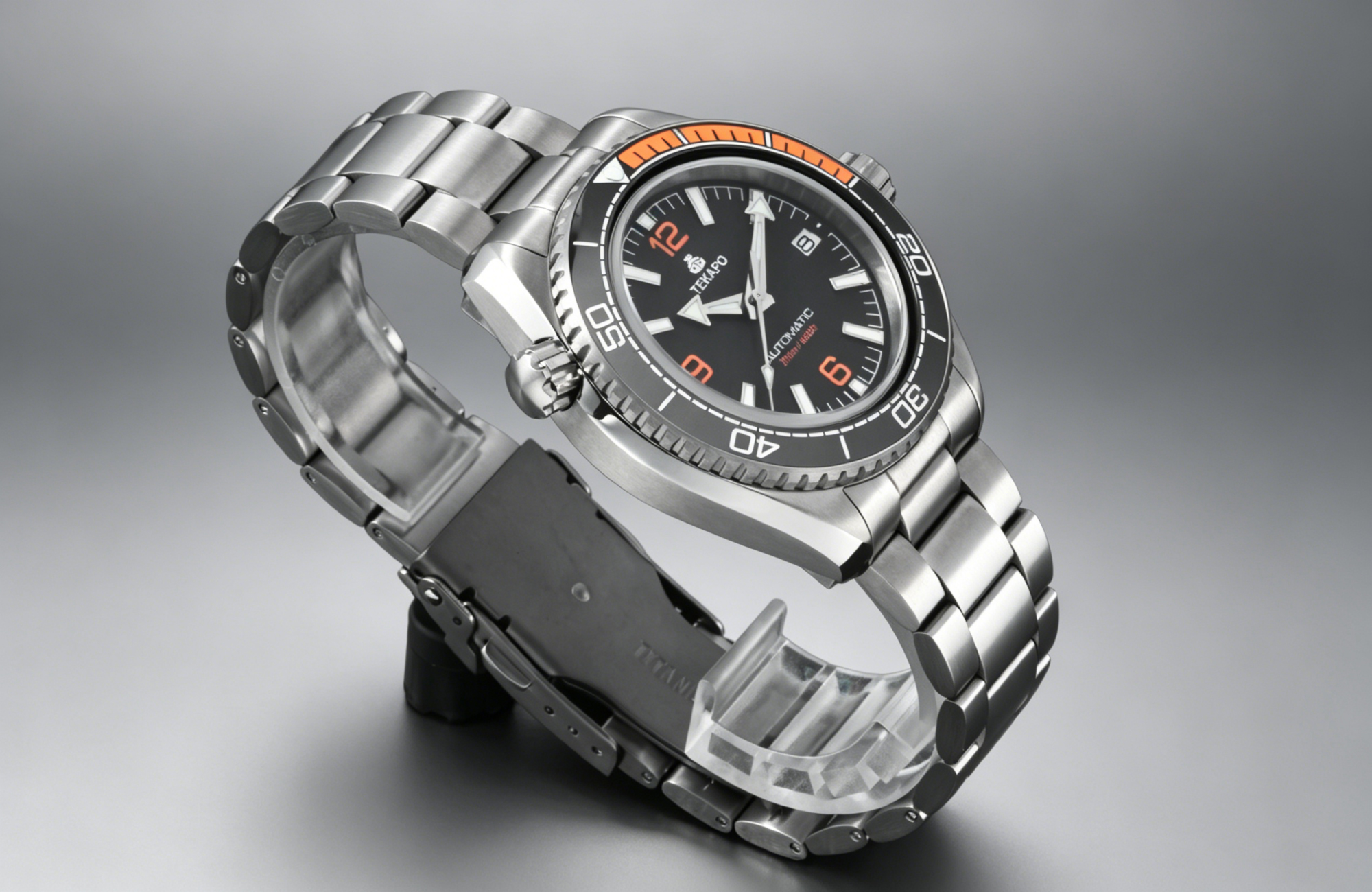 TEKAPO Brand Watch T5 Titanium material automatic mechanical watch Black