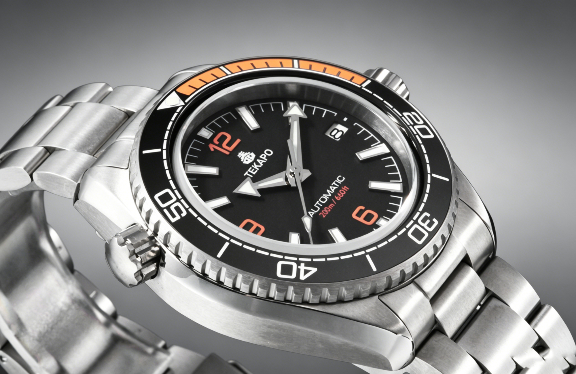 TEKAPO Brand Watch T5 Titanium material automatic mechanical watch Black