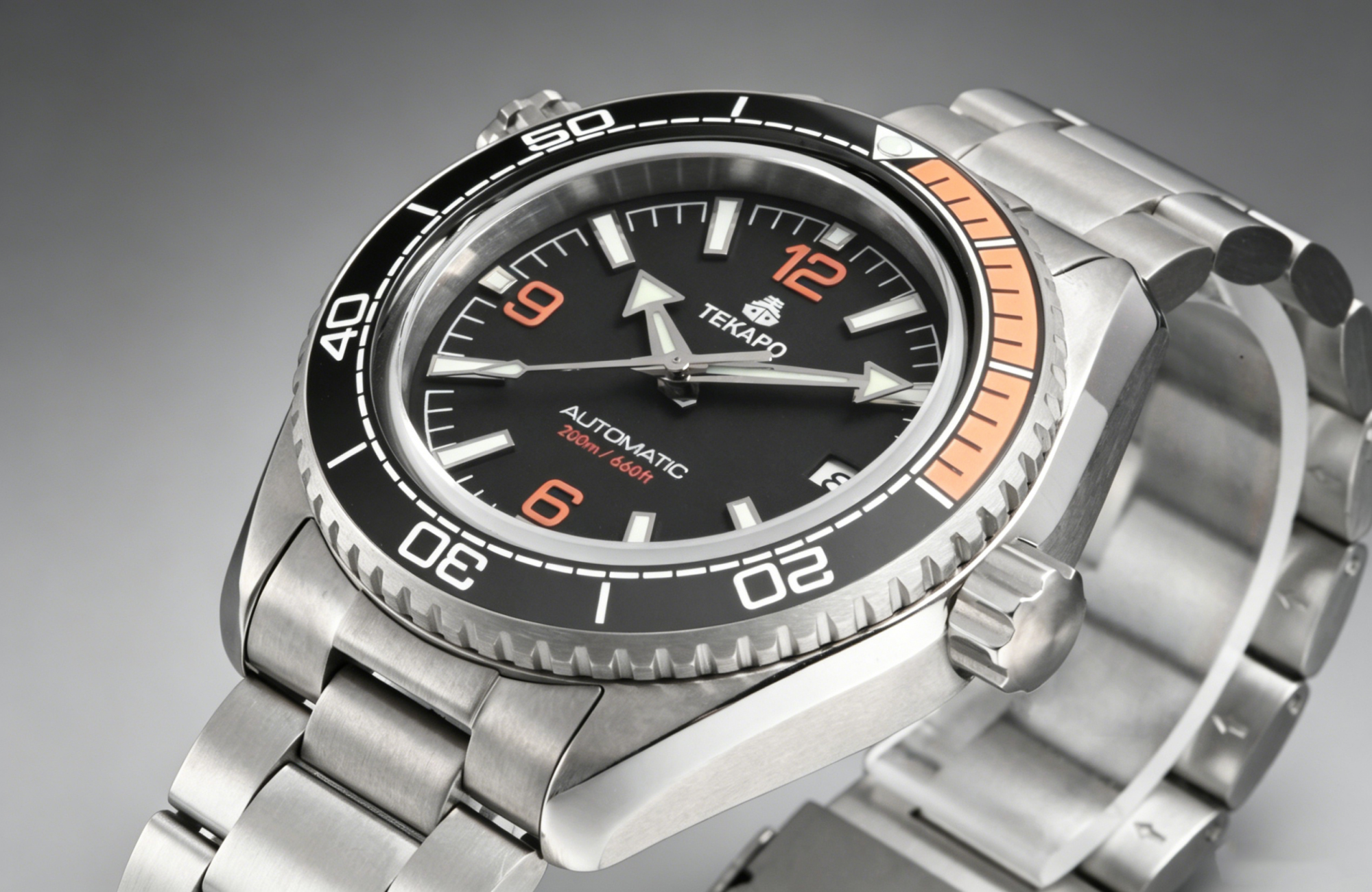 TEKAPO Brand Watch T5 Titanium material automatic mechanical watch Black