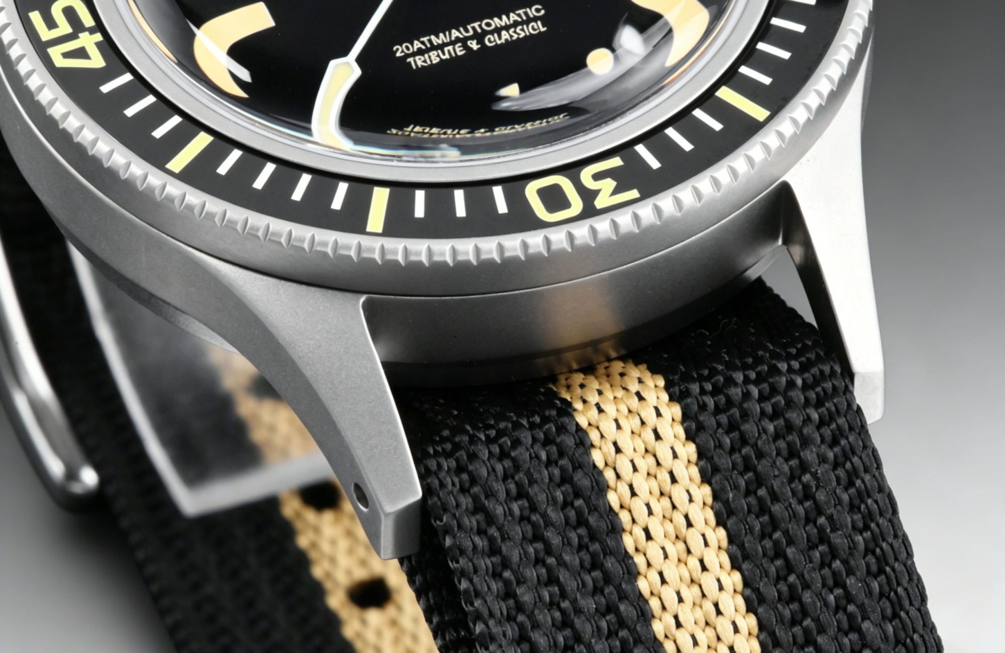 TEKAPO Retro Series Fifty Fatho Bubble Mirror Watch Japan NH35A Mechanical Movement 20BAR Waterproof Watch Sapphire Canvas Strap