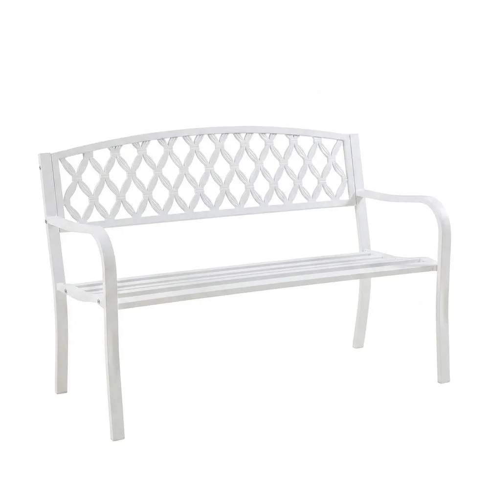 Banco de Jardín Exterior Clásico para Terraza, Sofá de 3 Plazas Resistente