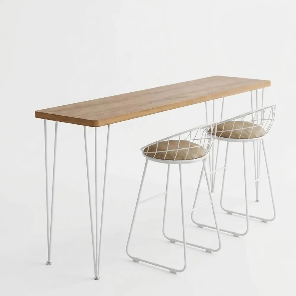 Mesa de Desayuno Multifuncional para Cocina con Estructura Metálica