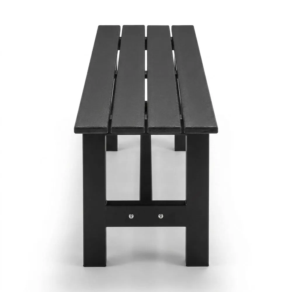 Banco metálico para jardín de 2 plazas, resistente a la intemperie, capacidad 300 kg