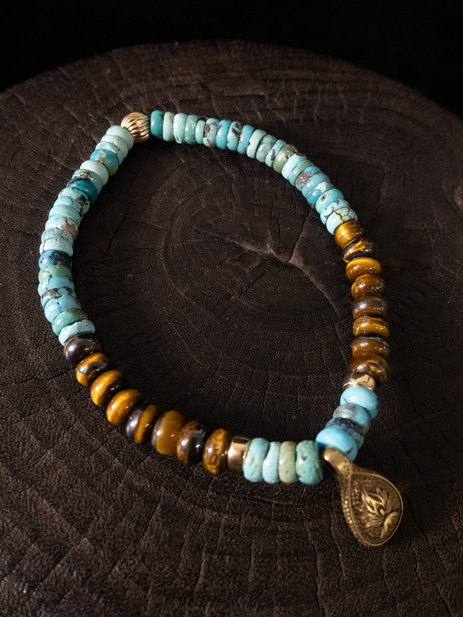 Wealth Turquoise Empowerment Bracelet-the8thknot