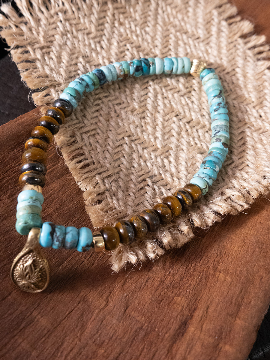 Wealth Turquoise Empowerment Bracelet-the8thknot