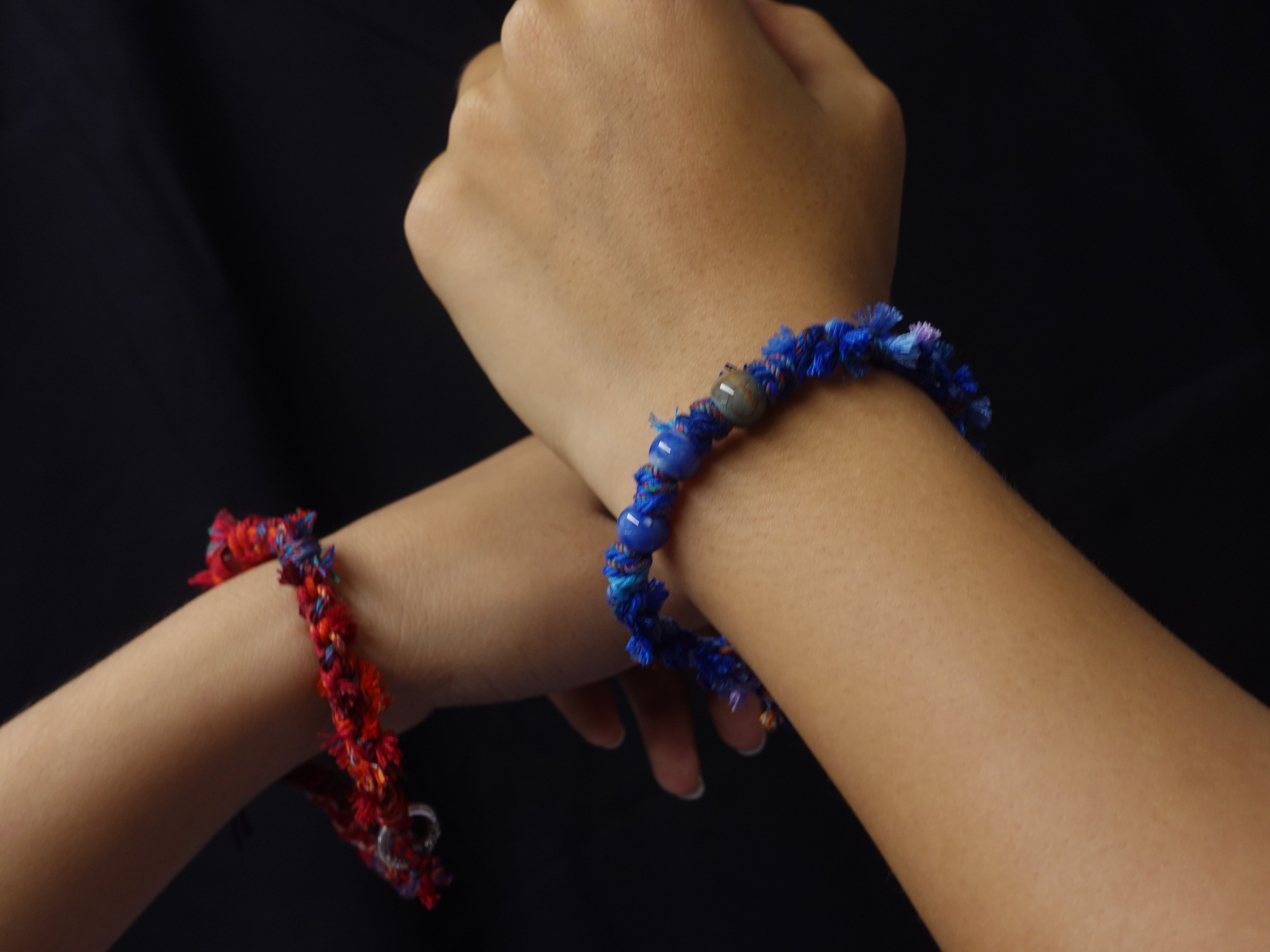 Heart of the World Bracelet | Couple's Bracelet with Blue Symbolism for Love and Connection-the8thknot