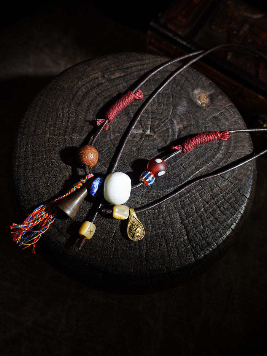 Tibetan Guardian Yak Bone Necklace-the8thknot