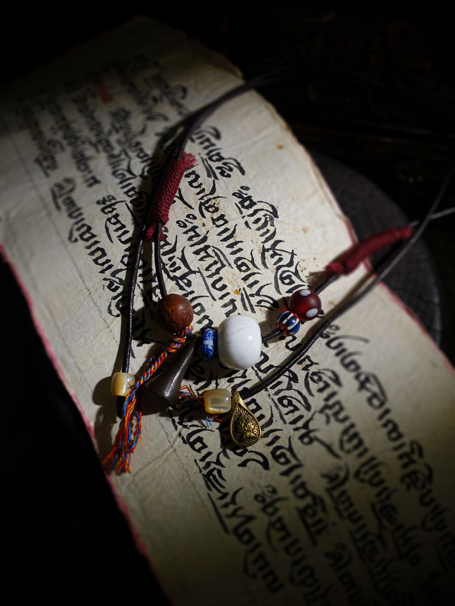 Tibetan Guardian Yak Bone Necklace-the8thknot