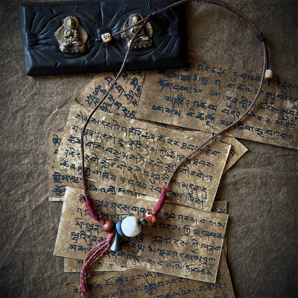 Tibetan Guardian Yak Bone Necklace-the8thknot