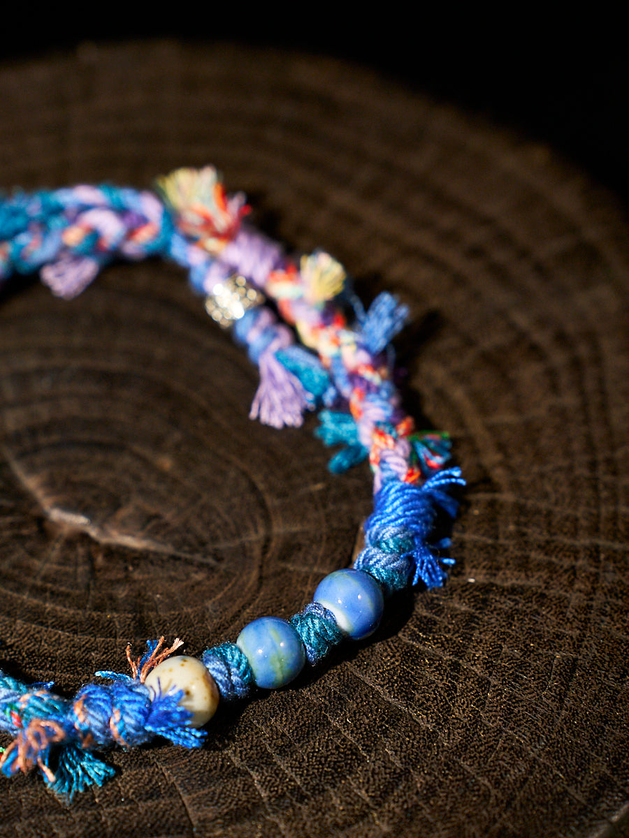 Heart of the World Bracelet | Couple's Bracelet with Blue Symbolism for Love and Connection-the8thknot
