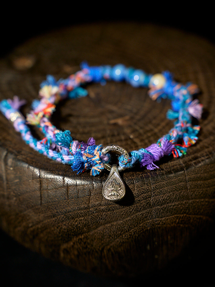 Heart of the World Bracelet | Couple's Bracelet with Blue Symbolism for Love and Connection-the8thknot