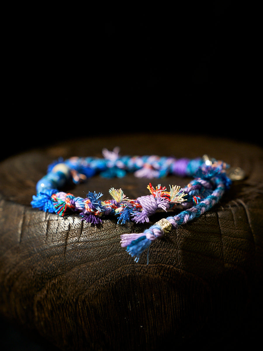 Heart of the World Bracelet | Couple's Bracelet with Blue Symbolism for Love and Connection-the8thknot