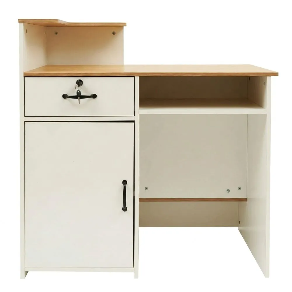 Mostrador de recepción moderno para restaurantes, tiendas y salones, 100 x 50 x 100 cm