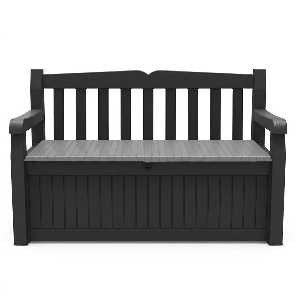 Banco de Jardín con Almacenaje 265L Resistente a la Intemperie