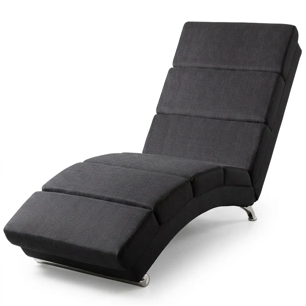 Sillón Relax XXL con Masaje y Calefacción 186 x 89 x 55 cm Ergonomía 180 kg Tela Antracita