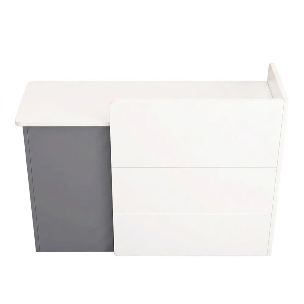 Mostrador de Recepción Moderno con Cajones Cerrables