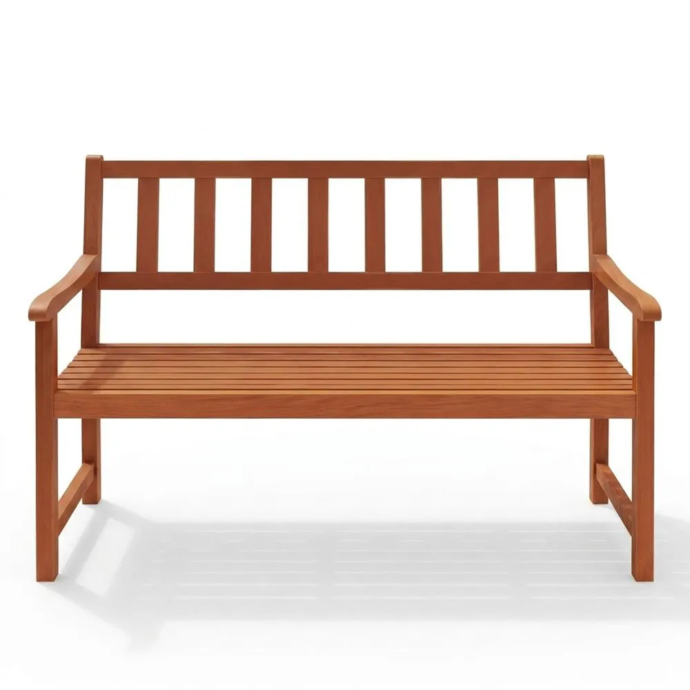 Banco de jardín de madera de acacia 2 plazas hasta 320 kg