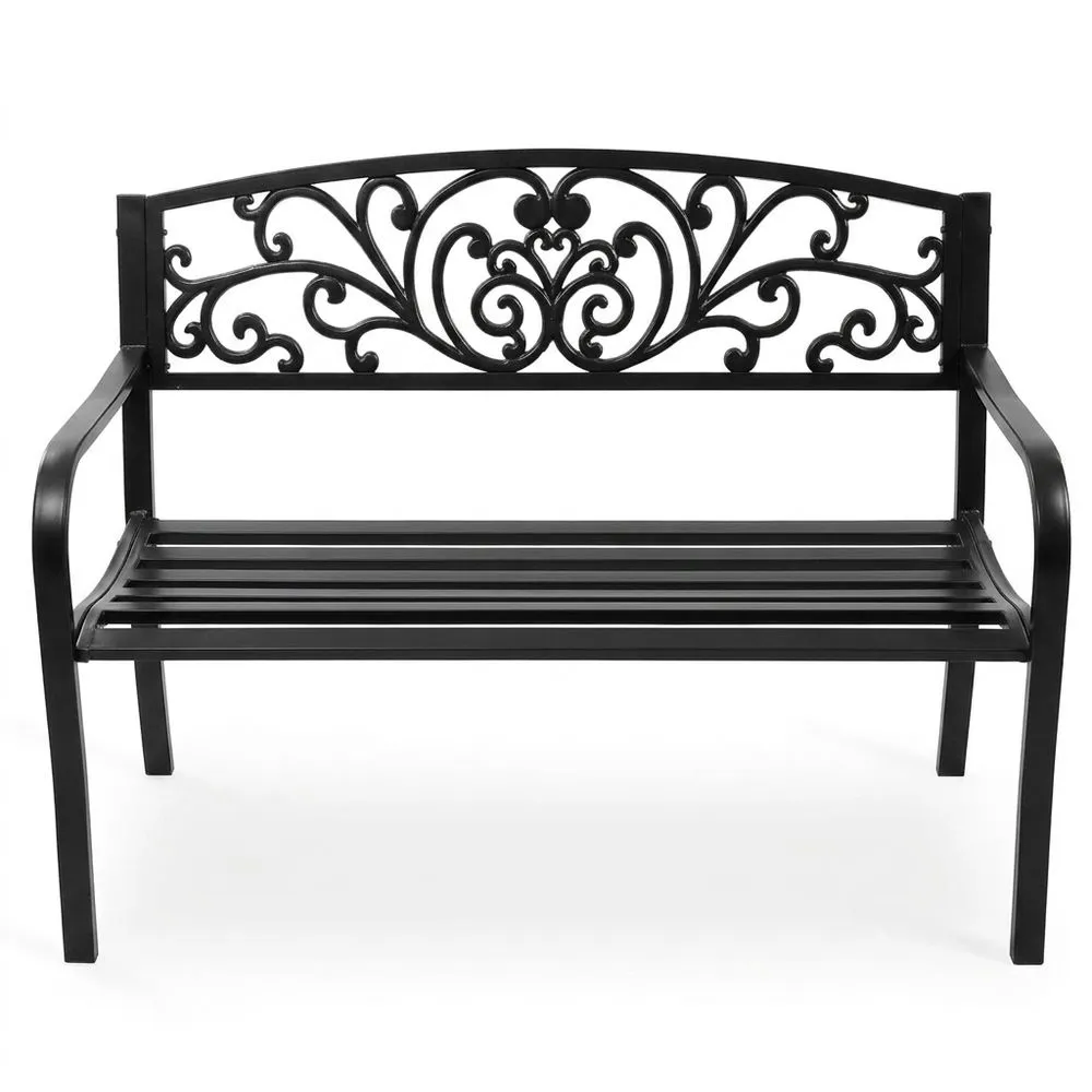 Banco de Jardín de Acero Resistente a la Corrosión para Patio