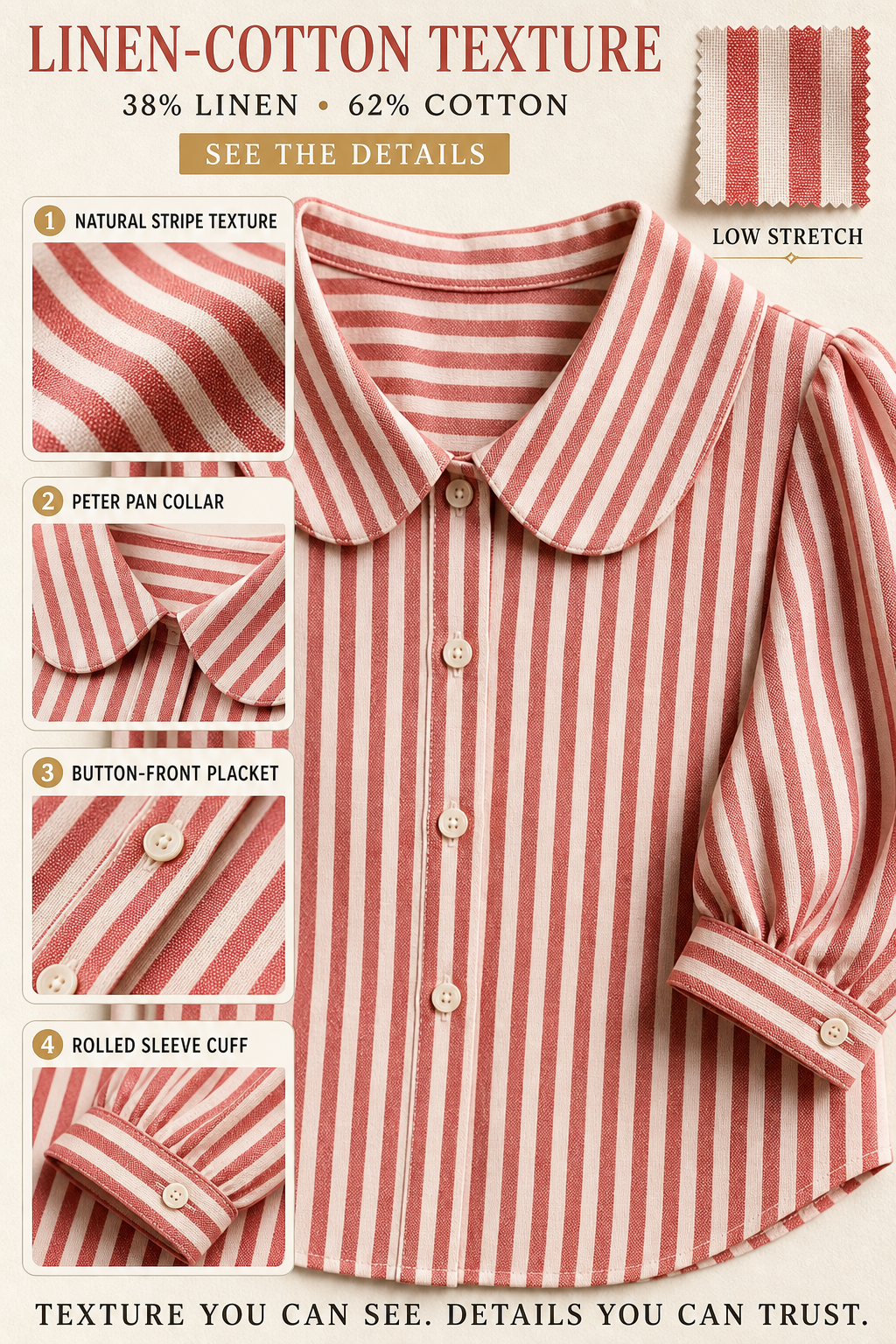 Linen Cotton Fabric Details
