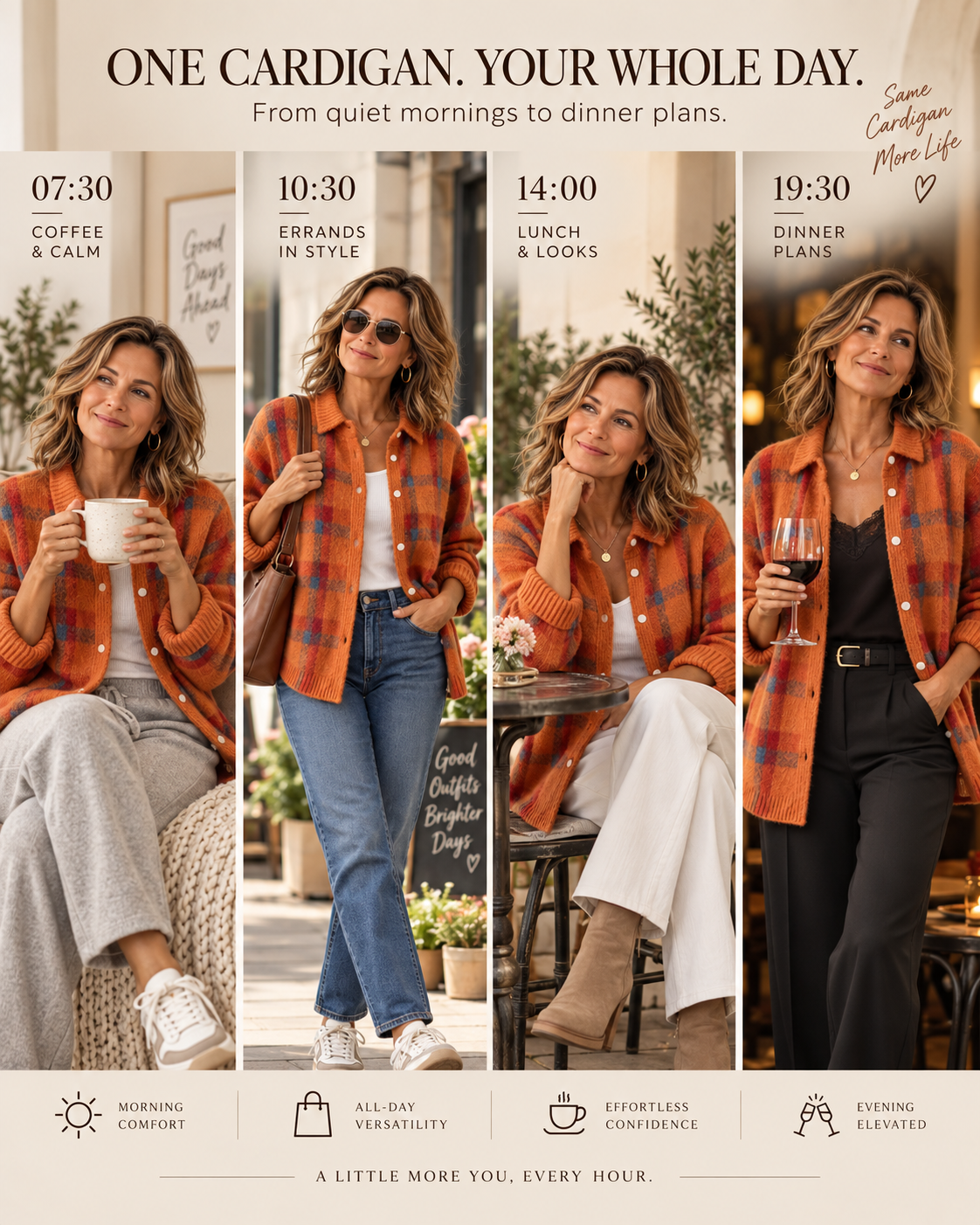 Vienna cardigan design details