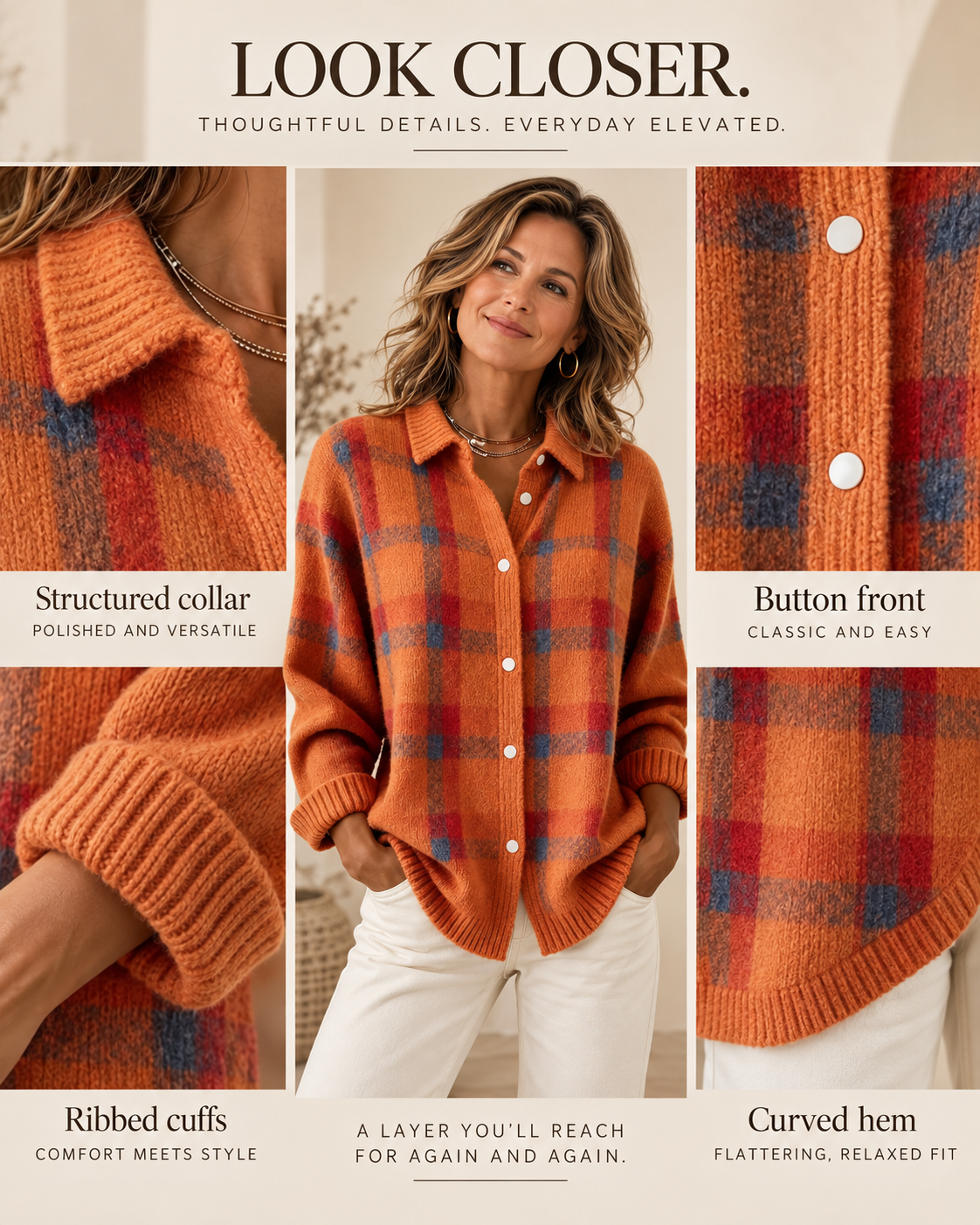Vienna cardigan US size guide
